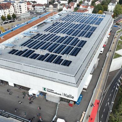 Die preXcon findet in der St.Galler Kantonalbank Halle auf dem Gelände der Olma Messen St.Gallen statt. (Bild: © loftmynd)