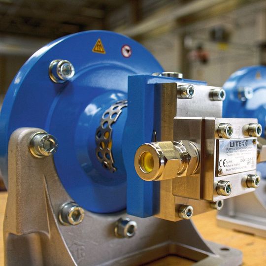 Die Pumpen der Chem-Core-Baureihe können modular aus dem Baukastensystem konfiguriert werden.(Bild:  Witte Pumps & Technology GmbH)