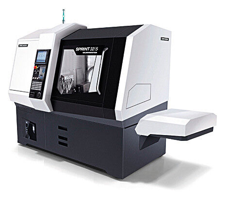 The production turning machine Sprint 32|5 can machine workpieces of up to 32 mm in diameter. (Source: DMG Mori)