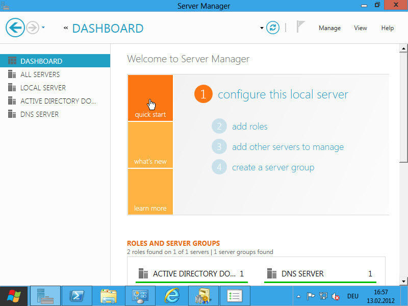 Abbildung 7 - Microsoft hat den Server-Manager in Windows 8 überarbeitet. (Archiv: Vogel Business Media)