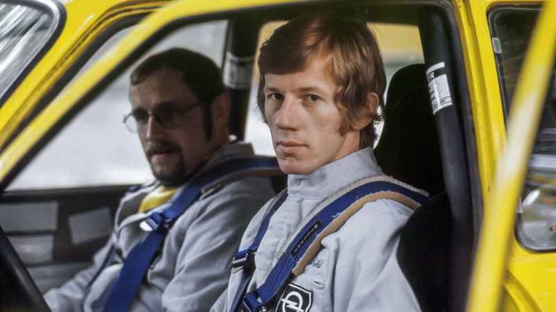 Ab 1973 starteten Röhrl/Berger für Opel. Für Röhrl war dies der Beginn der Profikarriere. Er erhielt ein monatliches Gehalt von 800 DM und konnte damit erstmals seinen Lebensunterhalt als Rallyefahrer bestreiten. Betreut wurden die Opel-Fahrzeuge (Commodore Coupé und Ascona) in diesem Jahr vom Tuner Irmscher. (Bild: Opel Automobile)