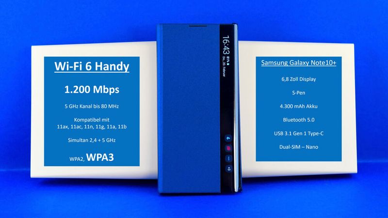 Abbildung 31: Das Samsung Galaxy Note10+ gehört nach wie vor zu den schnellsten 11ax-Wi-Fi-6-Smartphones. (Bild: Harald Karcher)