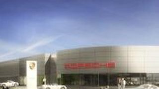 Die Penske Automotive Group baut in Mannheim ihr neues Porsche-Zentrum. (Foto: Einraumarchitektur)