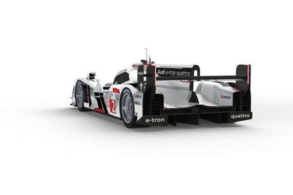 Der neue Audi R18 e-tron quattro: für die Rennsaison 2013 wurde der Rennbolide mit Hybridantrieb gründlich überarbeitet (Bild: Audi Motorsport)