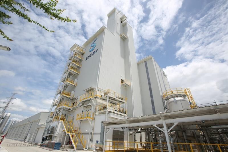 South-East Asia’s largest sodium bicarbonate plant based in Map Ta Phut Industrial Estate, Rayong province (Thailand) (Picture: Solvay)