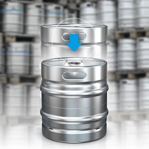 Durch den Umbau steht eine zusätzliche, praxistaugliche Gebindegröße zur Verfügung, ohne dass bestehende KEG-Bestände ersetzt werden müssen.(Bild:  Schaefer-Werke)