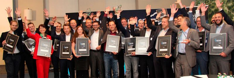 Die Gewinner der HOSTING AWARDS auf dem Hosting & Service Provider Summit 2017.(Bild:  Vogel IT-Akademie)