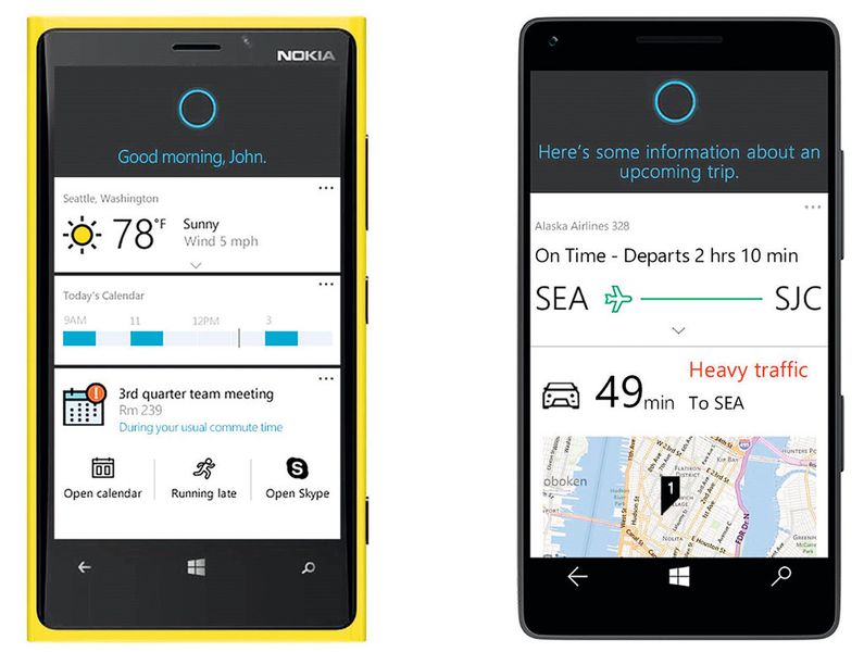 Cortana, die neue „digitale Assistentin“ kann auch auf Office 365 zugreifen. (Bild: Microsoft)