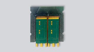 Model of the inverter prototype that the Fraunhofer IZM, Porsche, and Bosch are working on in the Dauerpower project. (Image:Fraunhofer IZM)