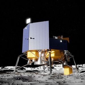 The Astrobotic "Griffin" lander. A lander transporting the Moonrise laser to the Moon could look similar.(Image: Astrobotic)