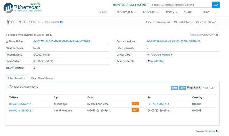 Etherscan gibt direkte Einsicht in die Blockchain-Daten.