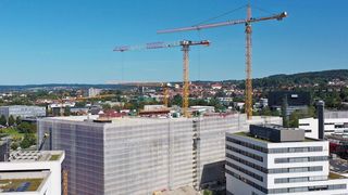 Umfangreiche Baumaßnahmen am Vetter-Standort in Ravensburg (Bild: Vetter Pharma International)