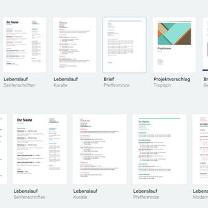 Verwenden von Vorlagen in Google Docs.(Bild:  Joos - Google)