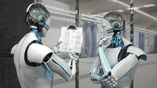 two-white-robots-with-a-technical-drawing-on-the-clipboard-3d-illustration-stockpack-adobe-stock-scaled (Quelle: Alexander Limbach - Adobe Stock)