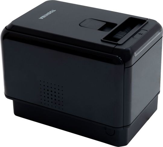 Toshiba kommt mit einem kompakten 3-Zoll-Mehrzweckdrucker für Linerless-Etiketten, POS-Belege und Standardetiketten.(Bild:  Toshiba)