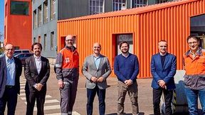 From left to right: Enrique Señaris, Tax Director at Arcelormittal Spain; José Manuel Martínez, Director of Technology, Projects and Services at Moeve; Íñigo Ezquerra, Open Innovation Director, Global R&D, Arcelormittal Spain; Carlos Barrasa, Director of Commercial & Clean Energies at Moeve; Carlos Aguilera, Head of Commercial Development & Customer Solutions in the Decarbonization area at Moeve; Javier Antúnez, Director of the Cross Grants Area at Moeve; and Pedro Prendes, Global R&D Process Portfolio Leader at Arcelormittal. (Source: Moeve)