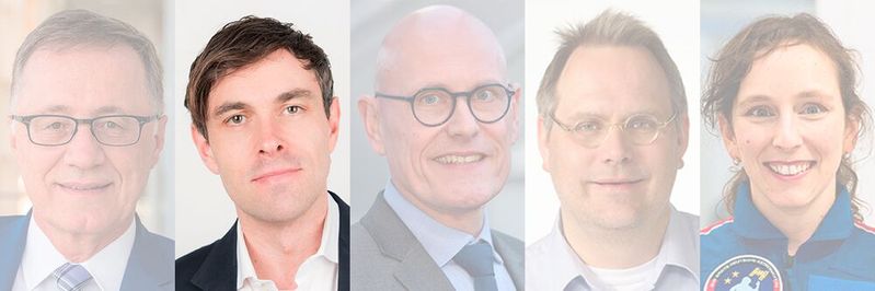 Die Keynote-Speaker Prof. Dr.-Ing. Wilhelm Bauer, Prof. Dr. Marco Gercke, Dr. Klaus Höffgen, Pascal Matzke und Dr. Suzanna Randall [v.l.n.r] des Enterprise Workspace Summits im Portrait. Heute: der Visionär und Berater Prof. Dr. Marco Gercke.(Bild:  VIT)