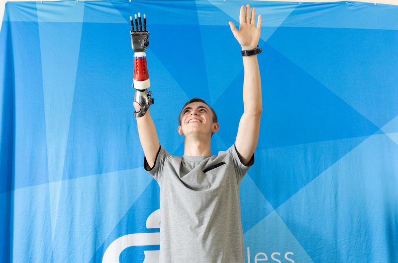 The renewed focus of the expanded partnership between Stratasys and Limbitless is on sustainability, education, and improved access to 3D-printed prosthetics.(Source:  Stratasys)