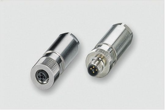 Die neuen M12-Power-Steckverbinder von Lütze garantieren Zuverlässigkeit unter rauen Bedingungen.(Bild:  Friedrich Lütze GmbH)