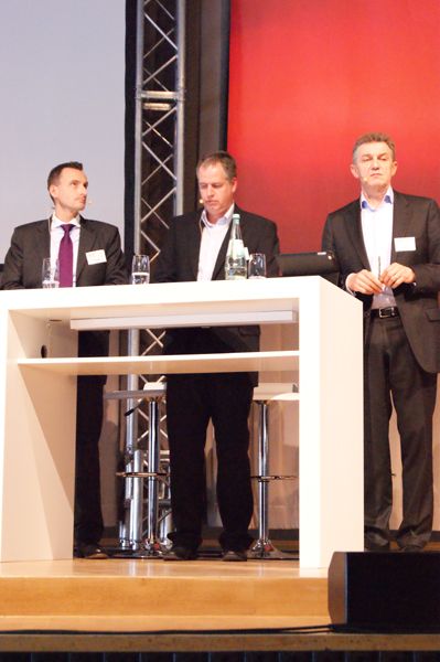 Walter Denk, Rainer Schaaf und Holger May von Avaya (IT-BUSINESS)