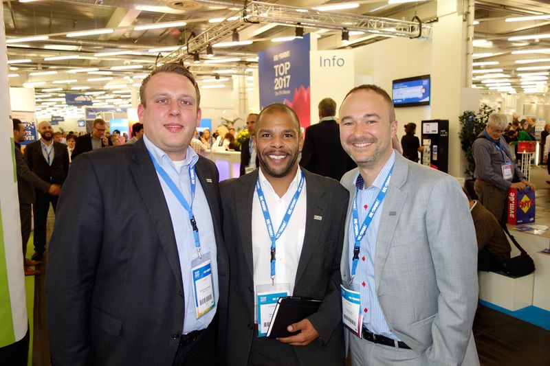 (v. l.) Rouven Scharrenberg, Steve Oloo und Andreas Gruber, Ingram Micro. (Bild: IT-BUSINESS)