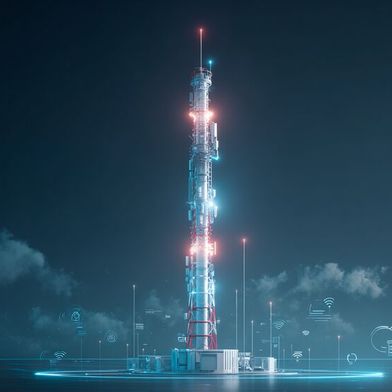 Das Neutral-Host-Provider-Modell, für das Cloud RAN und Open RAN den Weg freimachen, trennt Hardware und Software – und ermöglicht es mehreren Mobilfunkanbietern, eine gemeinsame 5G-Infrastruktur effizient zu nutzen. (Bild: Midjourney / KI-generiert)