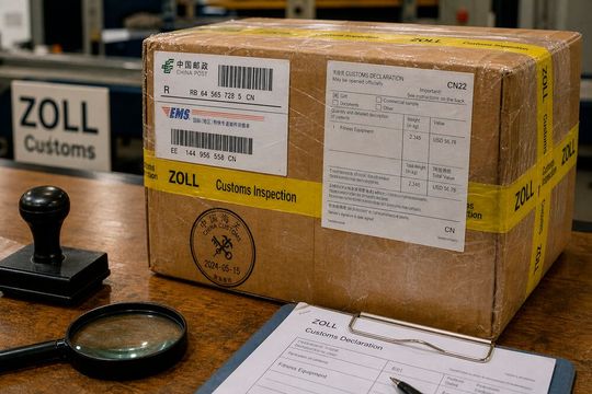 Weil der Aufwand bei der Abwicklung von Kleinpaketen aus Online-Bestellungen von Temu, Aliexpress & Co. aus China immer größer wird, hat das EU Parlament beschlossen, ab 1. November eine Bearbeitungsgebühr zu erheben ...(Bild:  KI-generiert)