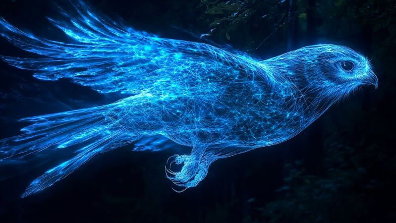 Die Falkennachtschwalbe (Chordeiles minor), auch Nachtfalke genannt, ist laut Wikipedia einer der bekanntesten amerikanischen Sommervögel. Sie ist berühmt für ihre Sturz- und Zickzackflüge. Bei IBM ist „Nighthawk“ allerdings die Bezeichnung für den jüngsten Quantenprozessor. (Bild: ©  Raden - stock.adobe.com / KI-generiert)