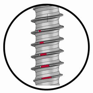 Ejot Delta PT DS - Detailansicht mit Formnuten (Bild: Ejot)