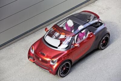 Auch mit dem Konzeptfahrzeug Smart Forstars setzt Daimler auf Eleketromobilität. (Bild: Daimler)