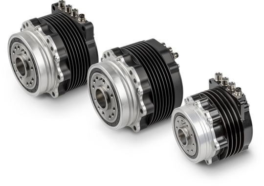 Die HEJ 70 und HEJ 90 zeigen radialen und axialen Anschlussoptionen und vereinen Motor, Planetengetriebe, Elektronik und Encoder in einem kompakten, IP67‑geschützten Gehäuse — ideal für mobile und humanoide Robotik.(Bild:  Maxon Motor)