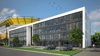 Neue Firmenzentrale in Aachen: Topsystem zieht von Würselen in Räumlichkeiten neben dem legendären Fußballstadion Tivoli. (EPG)