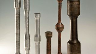 Zwischenformen aus Aluminium und Titan für das Gesenkschmieden. (Bild: Fraunhofer IWU)