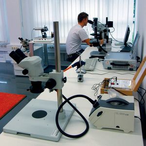 Im Prüflabor entwickelt das Team Technology neue Lösungen.