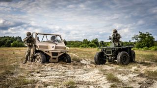 Rheinmetall’s Hermelin: a lightweight hybrid vehicle that can also be operated remotely. (Source: Rheinmetall AG)