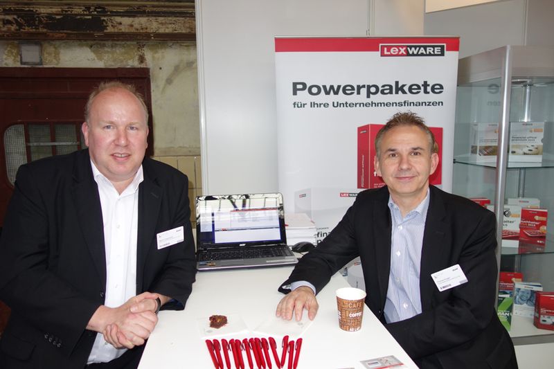 Martin Papendick (l.), Lexware, und Thomas Krüger, Krüger Consulting (Bild: IT-BUSINESS)
