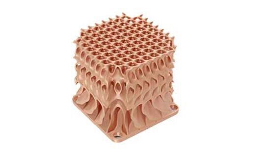 Der 3D-Druck von Bauteilen aus Kupfer ermöglicht ein Design für optimale Funktionalität.  (Digital Metal)