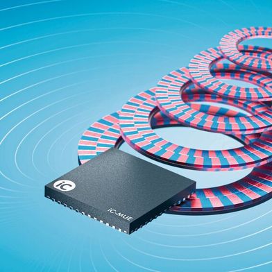 Der iC-MUE tastet die magnetische Codescheibe berührungslos über ein differenzielles Sensor-Array ab. Damit ist er robust gegenüber Streufeldern und Verschmutzung. (Bild: iC-Haus)