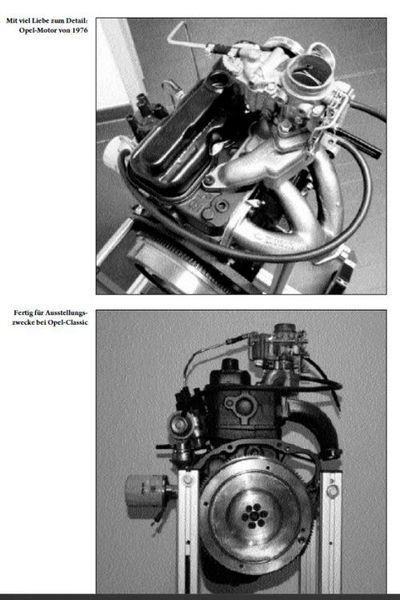 Erstmals machte man sich 1969/70 in Rüsselsheim Gedanken über einen Dreizylindermotor. 1975/76 entwickelte Opel auf Basis des vorhandenen 1,1-Liter-OHV-Aggregats eine entsprechende 1,0-Liter-Version mit nur drei Zylindern. (Bild: Opel)