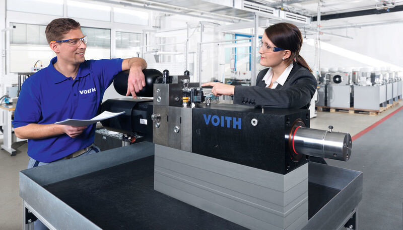 Der hydraulische Servoantrieb CLDP von Voith lässt sich einfach in neue und bestehende Anlagen integrieren. (Bild: Voith)
