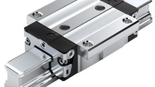 Durch die patentierte Einlaufzone und mit mehr tragenden Kugeln in der Lastzone verdoppeltder neuen Kugel-Führungswagen die nominelle Lebensdauer der Kugelschienenführungen (Bild: Bosch Rexroth)