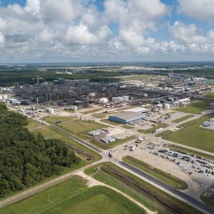 View on Covestro production site in Baytown, USA