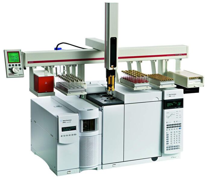 4  Für die GC/MS-Messungen wurde ein GC 6890N verwendet gekoppelt an einen MSD 5973 N (Agilent Technologies). Die Probenvorbereitung und Probenaufgabe erfolgte online mit einem Gerstel-Multi-Purpose-Sampler (MPS). (Archiv: Vogel Business Media)