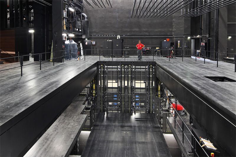 Die Bühne hat eine Gesamtfläche von 20 m x 35 m, wobei der Hauptbereich, die vier beweglichen Podien, eine Fläche von insgesamt 10,5 x 12 m ausmacht. (Archiv: Vogel Business Media)