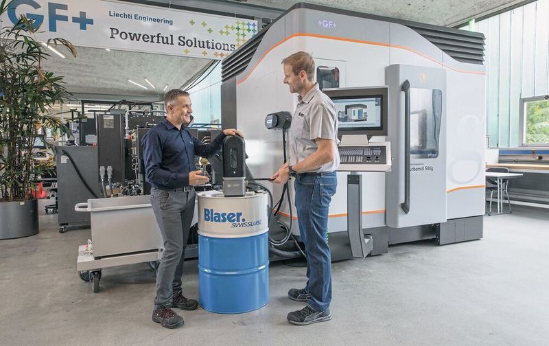 Kühlschmierstoffe automatisiert pflegen verlängert deren Nutzungsdauer und sorgt für wirtschaftliches Fertigen.  (Bild: Blaser)