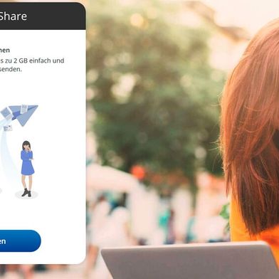 Teilen von Dateien über HiDrive Share. (Bild: Joos – STRATO)