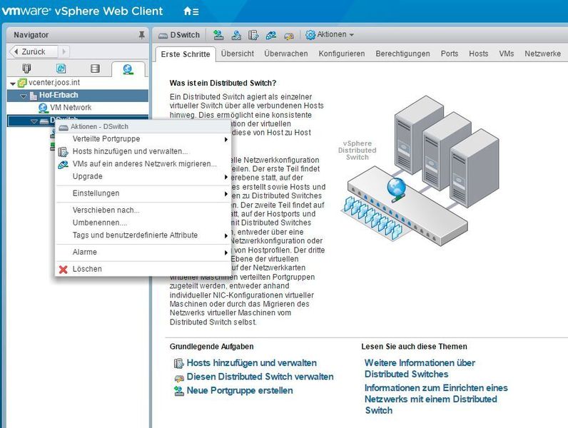 Mit virtuellen Switches werden die VMs an das physische Netzwerk angebunden. Hier stehen viele Möglichkeiten zur Verfügung. (Joos)