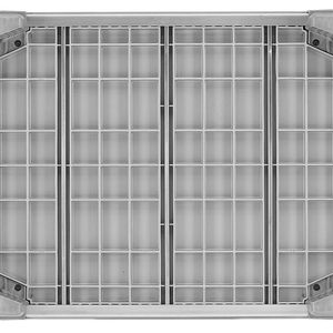 Fünf Stahlprofile im Boden der Kubo (drei Quer- und zwei Längsprofile) sorgen auch unter starker Belastung für eine hohe Bodenstabilität. (Bild:  Craemer Gruppe)