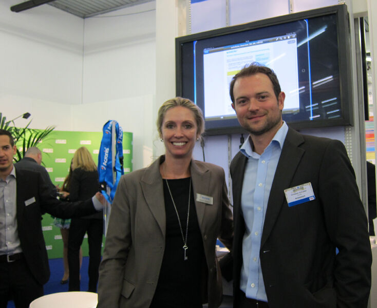 Christian Schuster mit Sharon Heidorn, beide Acronis		 (IT-BUSINESS)