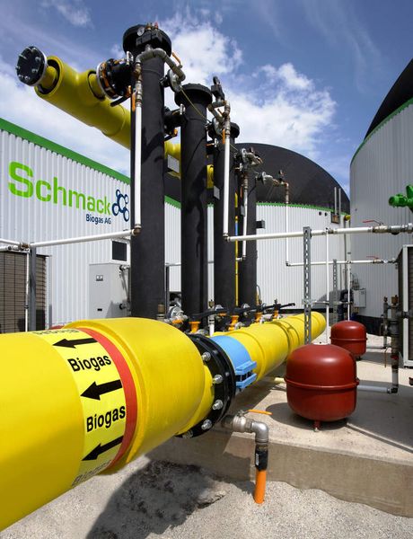 Bioderdgasanlage der Schmack AG in Schwandorf: Hier werden die Ölflex Classic 110 Black und Ölflex-Robust-Leitungen eingesetzt.  Bild: Schmack AG (Archiv: Vogel Business Media)